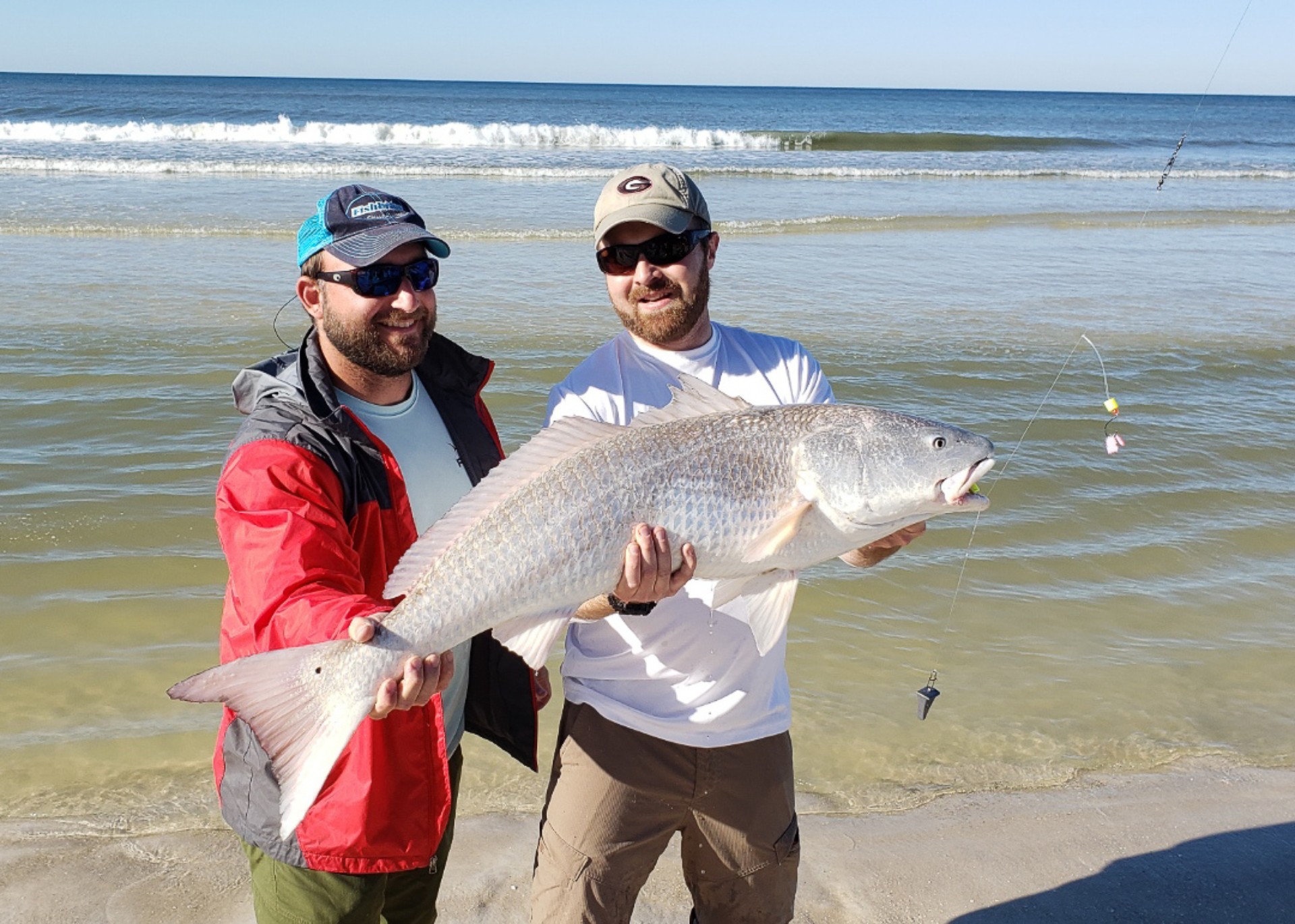 Surf fishing equipment rentals on Miramar beach